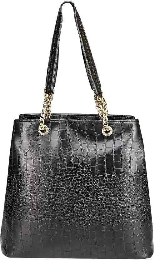 DAISY STAR Faux Leather Women Spacious, Stylish Handbag Zippered Compartment, Office and Travel Friendly for Girls Set Of 1. (Black) (B0CSDBNTC5) Amazon Price History, Amazon Price Tracker
