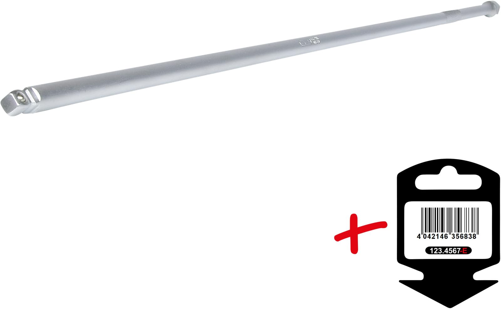 1/4" Xextra long wobble extension, 600mm, on hang tag