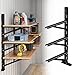 tonchean 2 Pack Shipping Container Shelving Brackets, 22'' X 47'' Adjustable Shipping Container Accessories Vertical Lumber Storage Rack 3 Tier Hanging Cargo Shelves for Heavy Duty Trailer Containers