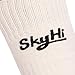 Skyhi Cricket Bat Grip with Pure Cotton Adult Cricket Socks (White)