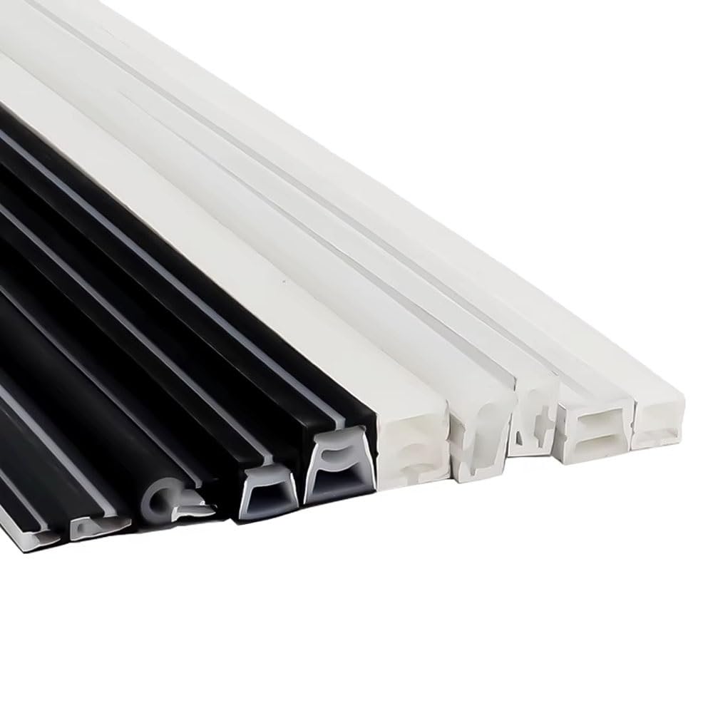 LED Neon Flex Tube Silicone Waterproof Light Strip – 1Piece(Black-0513-4m)