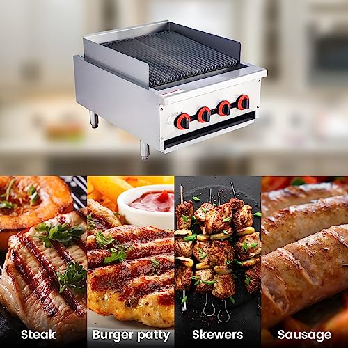 Easyrose ER-HRC-24 Inch Radiant Gas Charbroiler Commercial Gas Grill Heavy Duty Countertop Broiler Grill thumb #5
