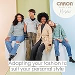 Caron Simply Me Mosaic Jubilee Yarn - 2 Pack of 140g/5oz - 62% Acrylic, 20% Nylon, 18% Wool - #5 Bulky - 173 Yards - Knitting/Crochet