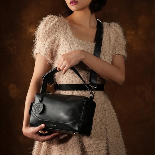 Image of Theater Bonbon Crossbody Duffle Bag for Women Structured Shoulder Handbag with Adjustable and Detachable Strap