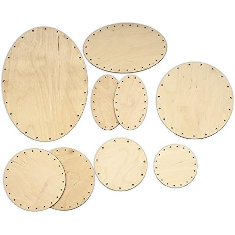 Zita's Creative Korbboden Set bogig, groß für Peddigrohr 2mm und 3mm - Flechten, Korbflechten, Schilf Set, Peddigrohr, Flechtmaterial, Flechtset, Rattan Cover