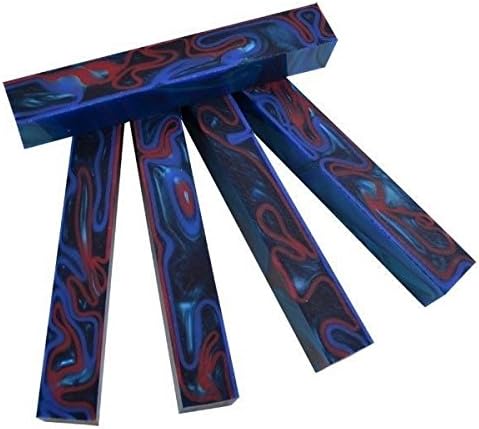 Fire & Ice Acrylic Acetate #52 (1 pc) Pen Blank 3/4" sq x 5"