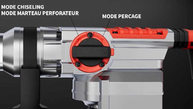 Marteau Perforateur SDS-Plus 1500W CtopoGo | 4 Fonctions 3900BPM Burin Inclus