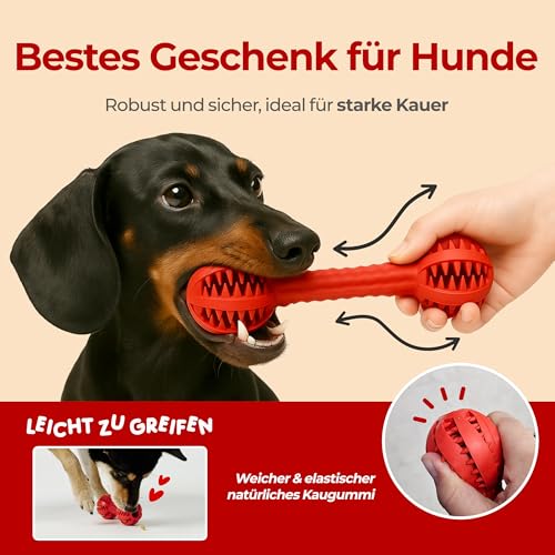 JAYU PET Zahnbürstenspielzeug Hundekauspielzeug für Aggressive Kauer, langlebiges Zahnkauen für kleine und mittelgroße Hunde, Zahnreinigungsspielzeug, um sie zu beschäftigen, Plaque und Zahnstein zu