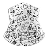 Diseño único: la cubierta del cuello cálida y a prueba de viento es versátil, la polaina del cuello se desliza sobre la cabeza para cubrir el cuello, la boca, las orejas y la cara.Puede usarse como calentador de cuello, media máscara, gorra, gorra pirata, etc. Cumpla con sus diferentes requisitos.