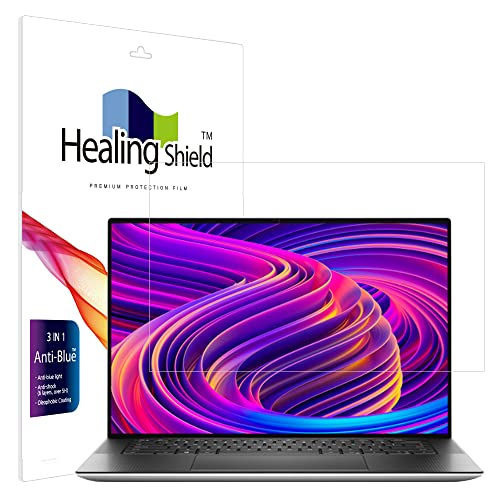 Healingshield スキンシール液晶保護フィルム Screen Protector Eye Protection Anti UV Blue Ray Film Compatible with Dell XPS 15 9510 Non Touch