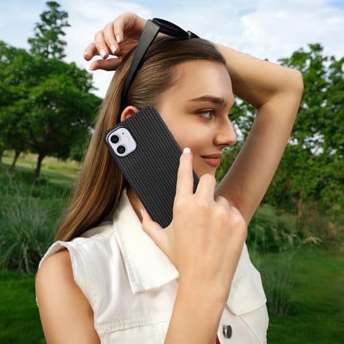 Image of amazon basics Braided Design Case Cover for iPhone 11 | Matte Finish | (Black, iPhone 11)
