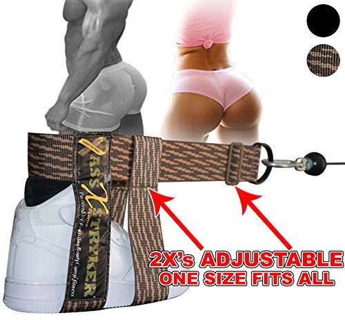 Butt Lifter (1 Exercise Anchor) - ATTACHES to BOTOM of Foot - Designed with Extra Heel Support for GLUTE Activation & Booty Development Exercises - Helps Lift, Shape, Tighten, Build and St
