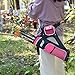 SHENG-RUI Archery Arrow Quiver Holder Left Hand,3-Tubes Hip Quiver Arrow Bag with Adjustable Belt for Youth & Adults Arrows Hunting Target Practicing