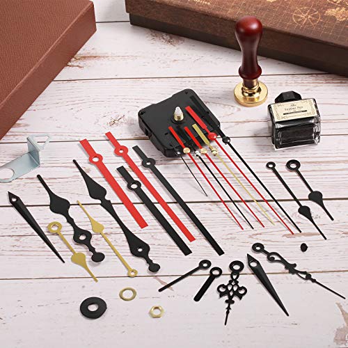Outus 2 Pieces Quartz Clock Movement Mechanisms Non Ticking Clock Mechanism With 8 Clock Hands Sets Of Diy Movement Kits Replacement (13 Mm) #TOP6