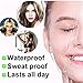 2025 Upgraded Magic Eyebrow Pencil - 3D Waterproof, Sweatproof & Long-Lasting All Day 4-Tip Microblading Brow Pen for Vivid & Hair-Like Brows Contouring & Precise Magic with 4 Fork (Dark Brown)