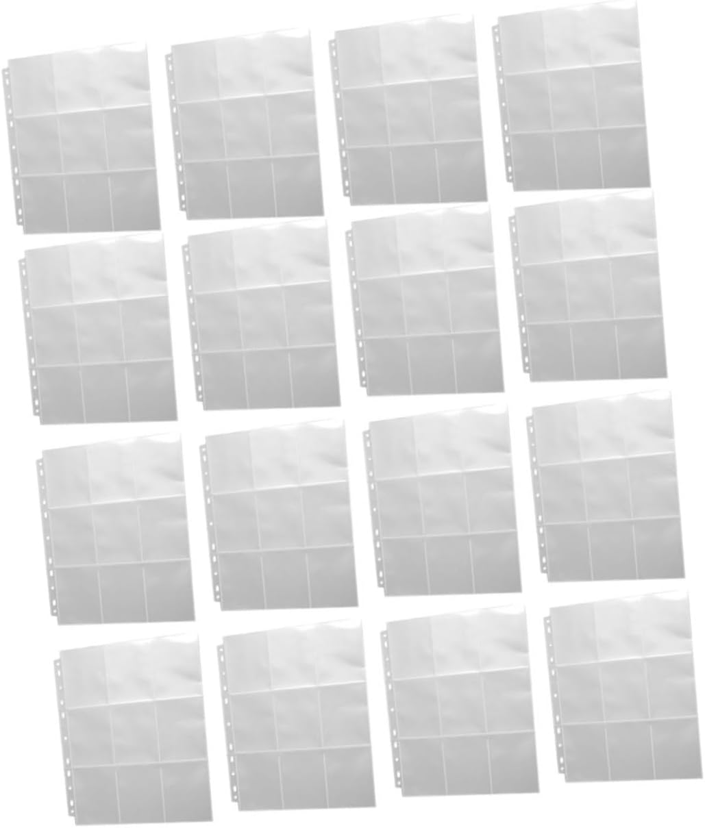 PRETYZOOM 20pcs Photo Album Refill Pages High Clarity Sleeves for Postcards and Pictures Double-Sided Pocket Protectors for Collectibles for Organizing Memories