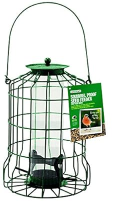 Gardman Squirrel Proof Bird Seed Feeder, Natural, A01620
