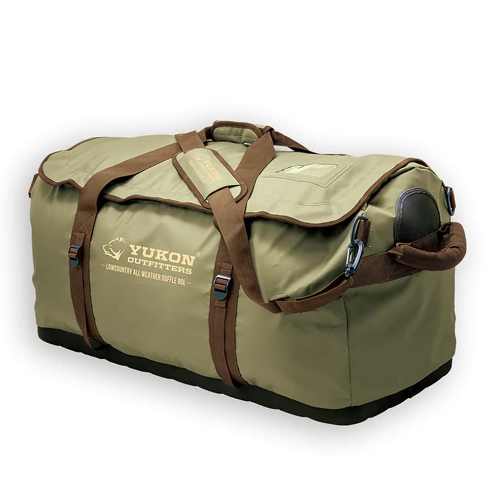 Yukon Outfitters Outdoor Camping Hiking Low Country All Weather Duffle Bag, X-Large - 90L