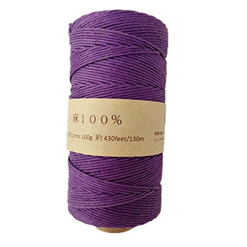 Hemp twine麻紐1mm 100g 130m巻