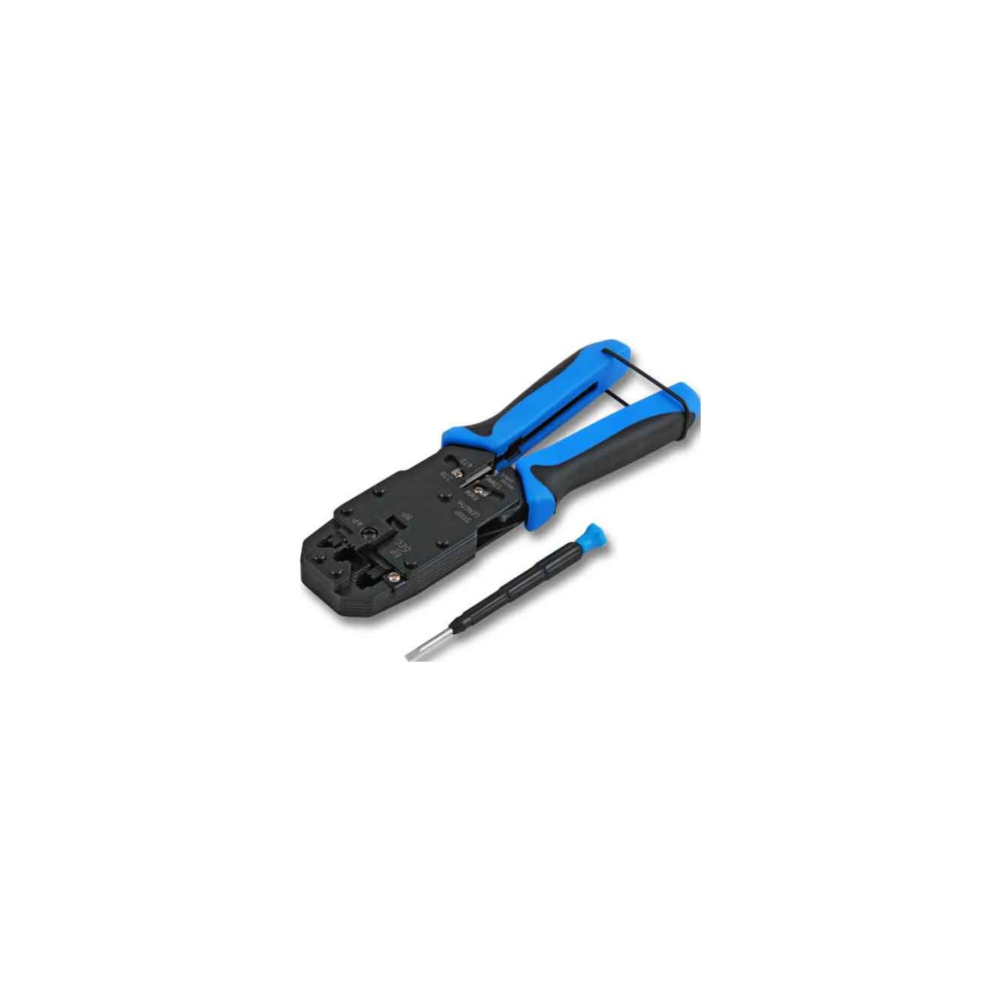 Pince à sertir e-muc410 EFB Elektronik pour câbles réseau et informatique noir et bleu