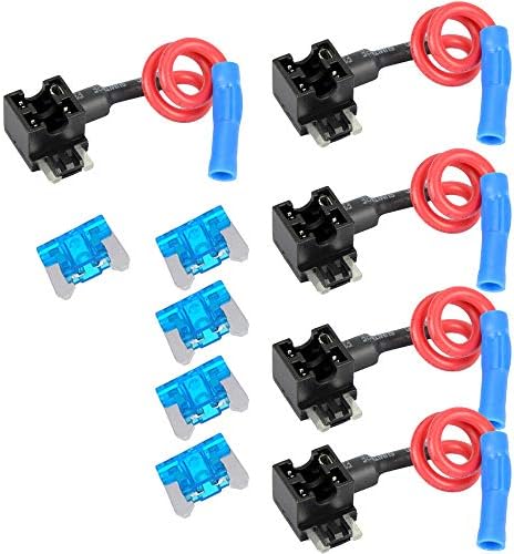 ESUPPORT 12v Car Add-a-circuit Fuse ACN TAP Adapter Low Profile Blade Style Fuse Holder Pack of 5