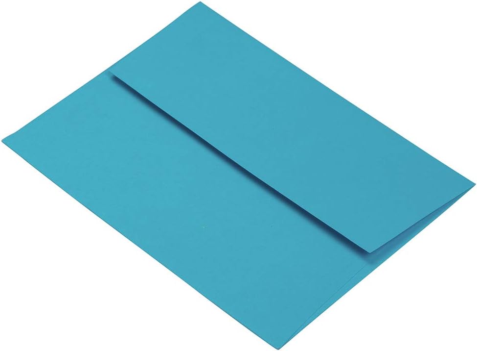 JAM PAPER A2 Colored Invitation Envelopes - 4 3/8 x 5 3/4 - Blue - 100/Pack