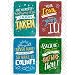 Throwback Traits Kids Room Posters with Inspirational Motivational Phrases, Great as Gift for Boys or Teens. Wall Art Decor with Quotes for Room or Classroom Posters
