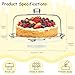 VALESKA Cake Stand with Lid, 6-in-1 Multifuntional Serving Platter with Dome Cover, Cake Display Stand with Lid/Dessert Platter/Punch Bowl/Veggie Platter - BPA Free