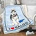 I Love Baloo Custom Fleece Pet Blanket for Dog Puppy Kitten Bed - Dogs Cats Bedding Throws Fabric Super Soft and Premium Fuzzy Fleece Pet Dog Cozy Blanket(60