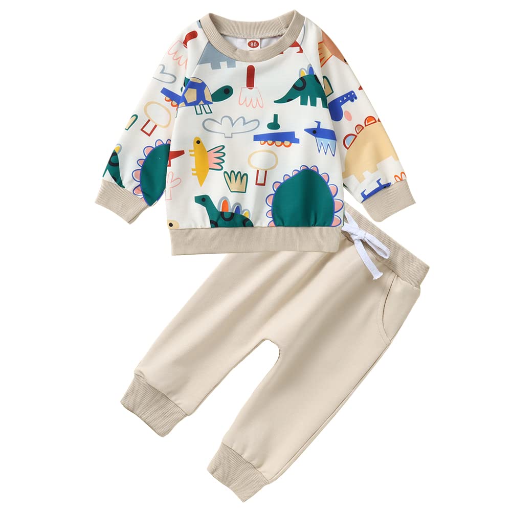 Toddler Baby Boy Dinosaur Clothing Outfit Long Sleeve Sweatshirt Top