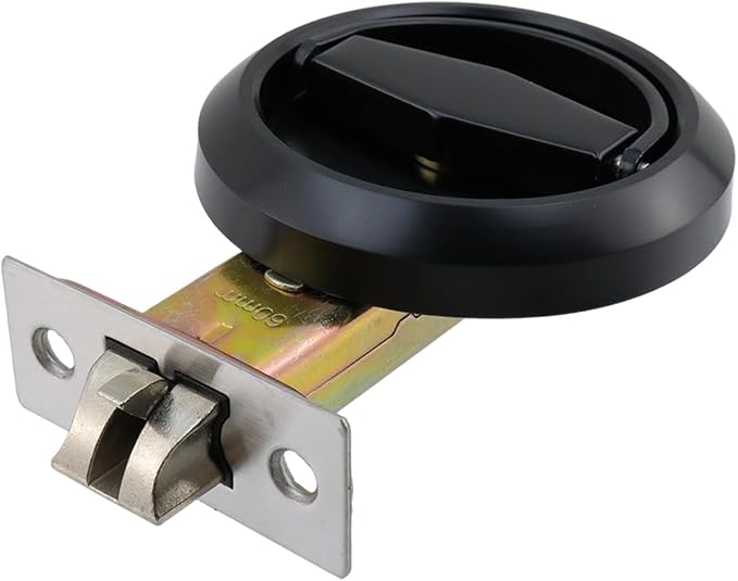 Cerradura para puerta corrediza de acero inoxidable negro miniatura 3