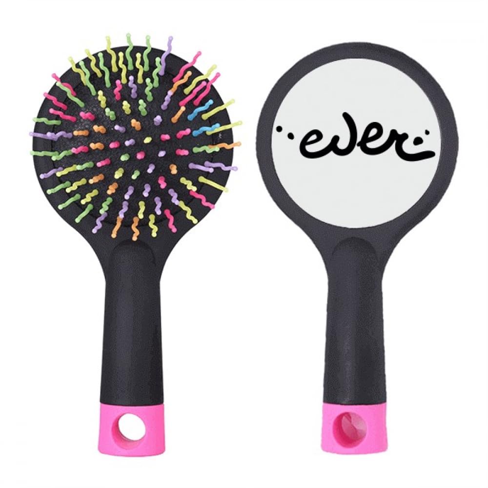 Brosse à cheveux démêlante à citation manuscrite pour sublimer votre routine coiffure du matin