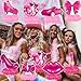 Pink Girls Birthday Decorations Hot Pink Princess party Honeycomb Centerpieces Disco Bachelorette Birthday Party Decoration for Girls Doll Theme Party Bridal Shower Wedding Baby Shower