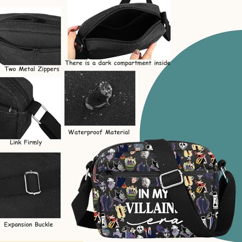 TSOTMO Villian Merch Evil Queen Gift Villains Characters Group Gift Crossbody Bag for Evil Fans4