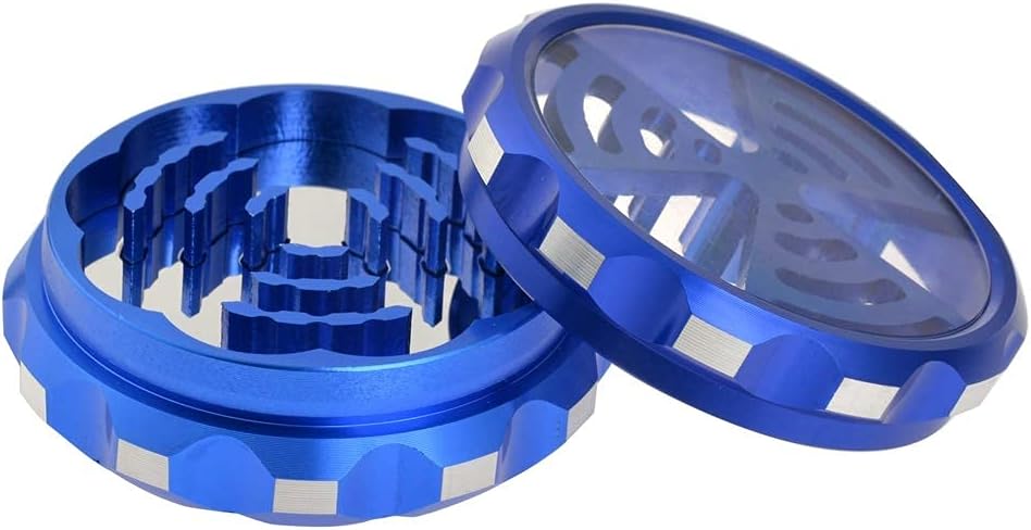 NERANENA Grinder 2.3 Inch with Adjustable Plate(Blue)
