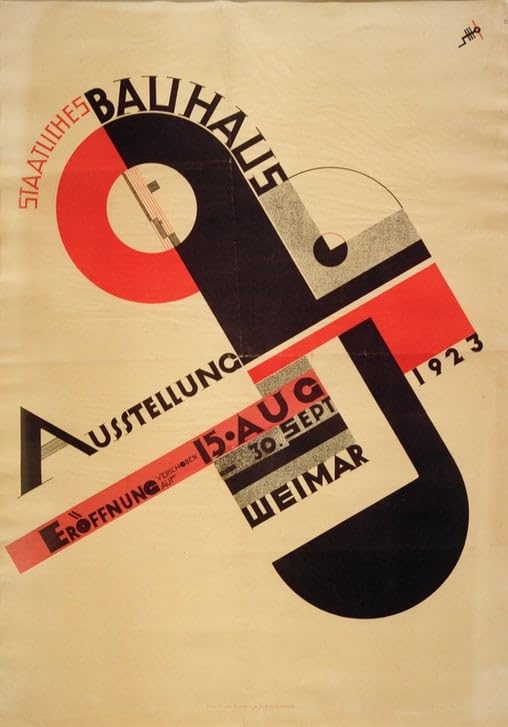 Exposition nationale de Weimar peinture sur toile Joost Schmidt pour sublimer un mur vide