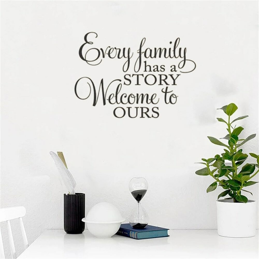GADGETS WRAP Vinyl Sticker Every Family has a Story Welcome to Ours Vinyl Wall Decal