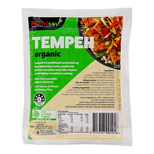 Nutrisoy Tempeh - Organic 300g (1 pack)