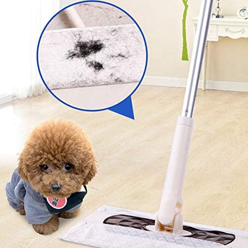 KMAKII Dry Sweeping Cloths,Dry Floor Wipes,Disposable Floor Cloths,Clean and Away Dry Dusting Mop Cloths,Electrostatic Floor Cloths for Flat Swivel Mop 30cm x 22cm,Pack of 180