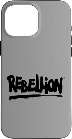 iPhone 16 Pro Max Rebellion Black Logo Case
