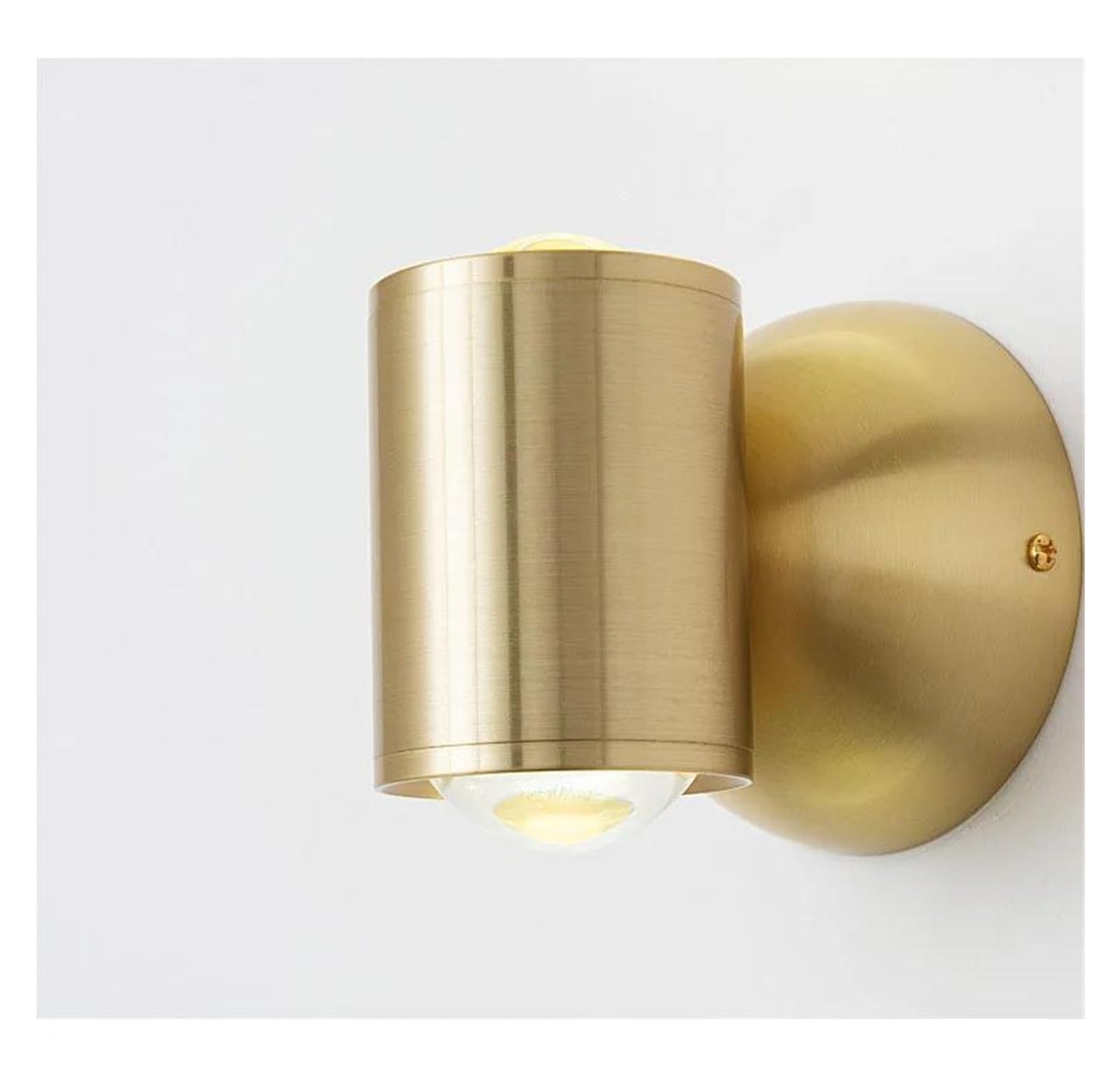 ZTCHSENZT Wall Sconces, Copper Luxury Bedside Bedroom Rotatable Wall Lamp Nordic Modern Minimalist Aisle Corridor Staircase Living Room Background Light,C