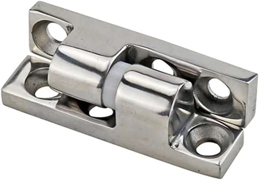 304 Stainless Steel Or Zinc Alloy Corner Type Hinge for Industrial Instruments Equipment and Sheet Metal Cabinet Doors 1Pcs(Zinc Alloy Mirror)