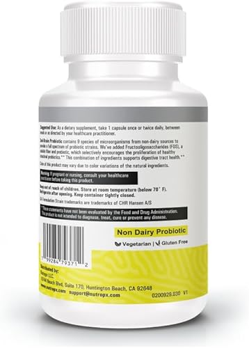 Miniatura 2 de Xtra - Suplemento probiótico para el cerebro, 52 mil millones de UFC, 30 cápsulas, sin lácteos, sin gluten, apoyo para la salud digestiva e
