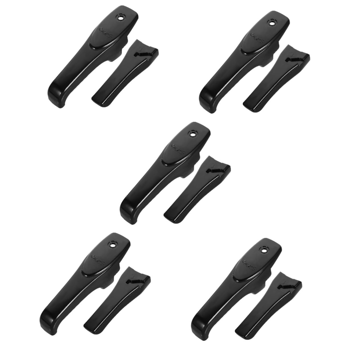 Cabilock 5 Pares Mango de reemplazo de agarraderas de ollas agarraderas para ollas Anti escaldaduras Reemplazo de Mango ergonómico Manija de Repuesto para Cocina sartenes WPC