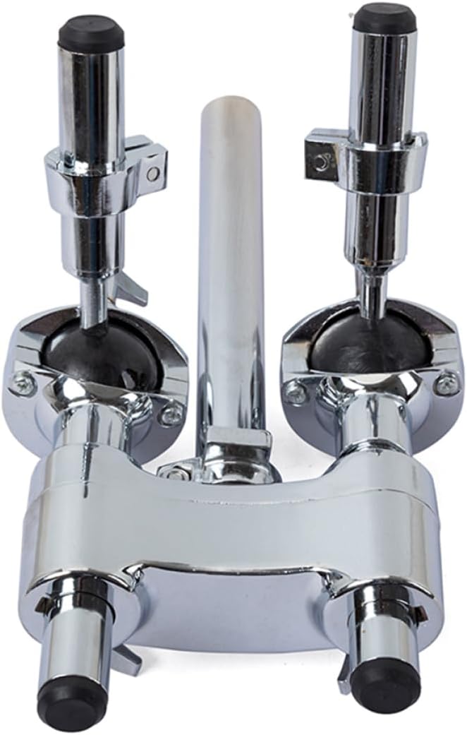 ibasenice Double Drum Tom Holder Stand Bracket Lightweight Mount Accessories for Drummer Performance Construction