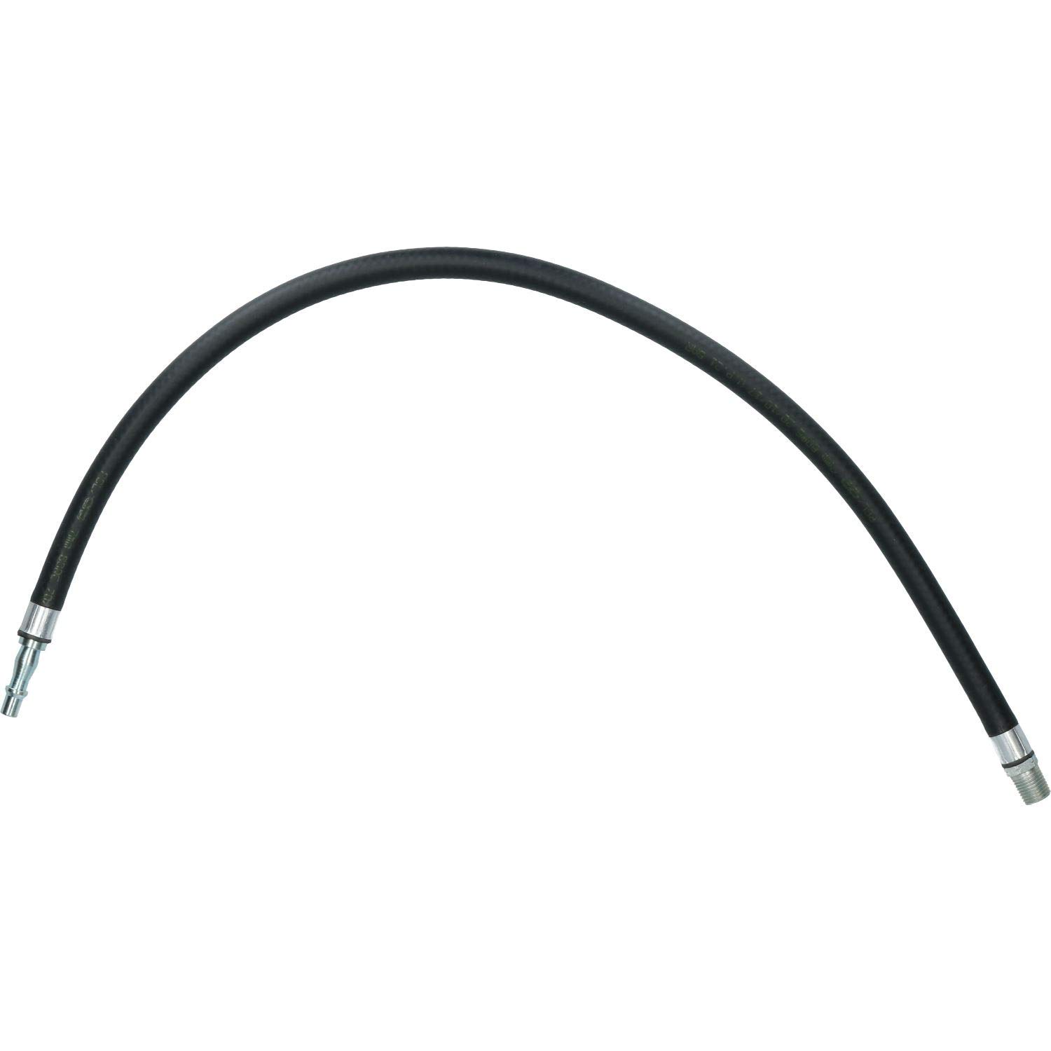 Ab Tools Men's Black Pcl Anti Whip Hose 0.6M X 7Mm 1/4" Bsp Thread Spray Leader Hose Ha2124n