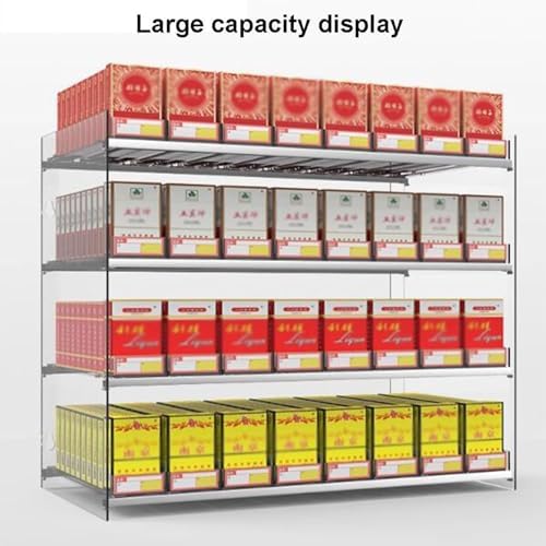 Transparent Tobacco Display Rack - Wall-Mounted & Countertop Cigarette Holder for Convenience Stores, Supermarkets & Retail Shops