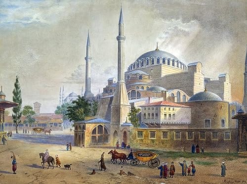 Affiche toile Sainte-Sophie Constantinople par Mayer portrait d'art mural 60x90