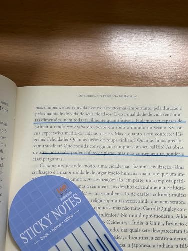 Kit Sticky Note com 320 notas - Azul e Vermelho
