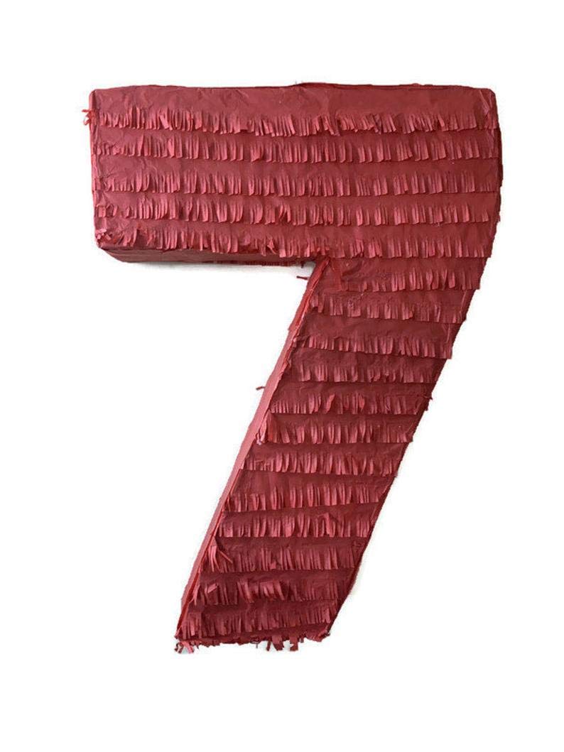 IPINATA Red Number Seven PinataA